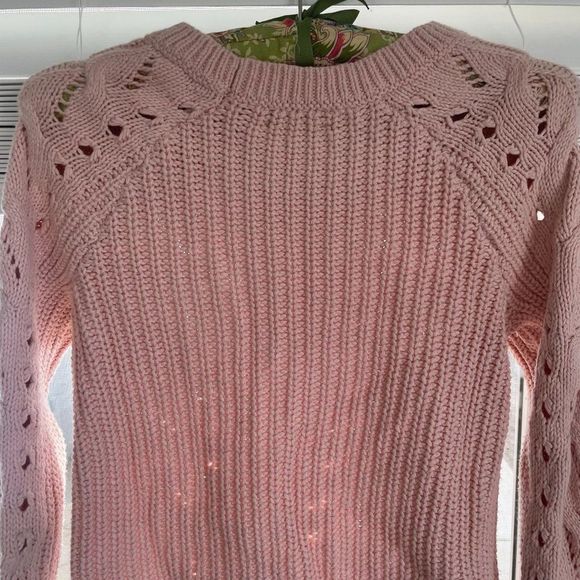 Lucky Women's Pink Long Sleeves Crew Neck Sweater US Size - Extra Small - Picture 15 of 16